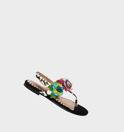 Black Women's Betsey Johnson Angie Sandals | DFVLXHE-18