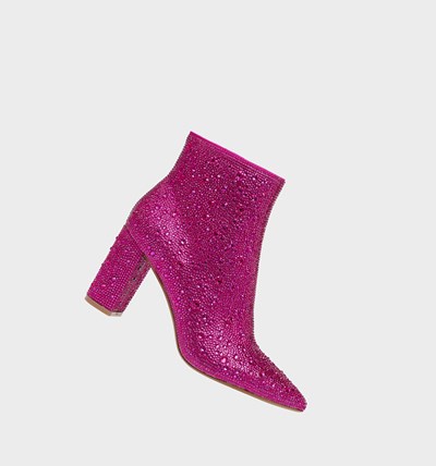 Fuchsia Women's Betsey Johnson Cady Boots & Booties | XSYMEOB-65