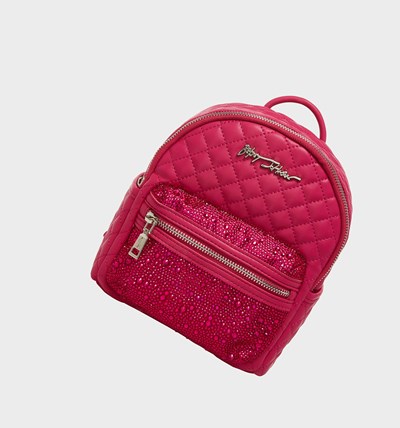 Fuchsia Women's Betsey Johnson Glam Squad Mini Backpack | IJKYDSN-74