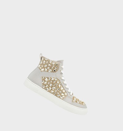 Gold Women's Betsey Johnson Sb-bilie Sneakers | KVBYETU-97