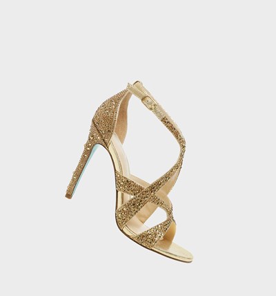 Gold Women's Betsey Johnson Sb-miles Heels | LFNPDRY-69