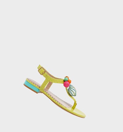 Green Women's Betsey Johnson Aleena Sandals | CSXZHIU-58