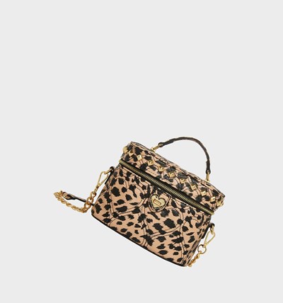 Leopard Women's Betsey Johnson Youre So Vain Crossbody Shoulder Bags | DTCSMWA-52