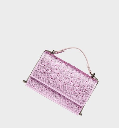 Light Pink Women's Betsey Johnson Sparkler Convertible Bag Crossbody Bags | SGJMCUL-45