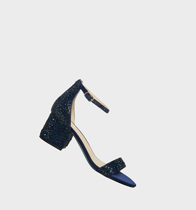 Navy Women's Betsey Johnson Sb-mari Heels | BUKARXN-37