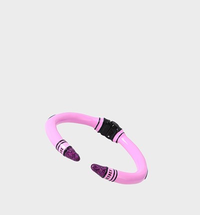 Pink Women's Betsey Johnson Back To Cool Crayon Bangle Bracelets | LPACHXW-58