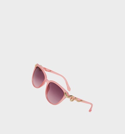 Pink Women's Betsey Johnson Slithering Around Sunglasses | ANCUTGK-95