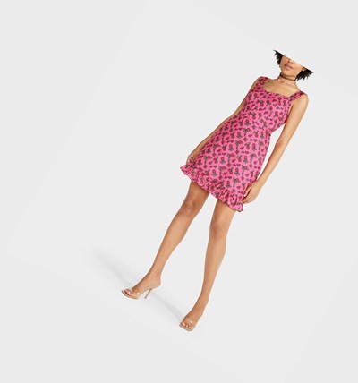 Pink Women's Betsey Johnson Thorns And Roses Dress | WHFCTJY-93