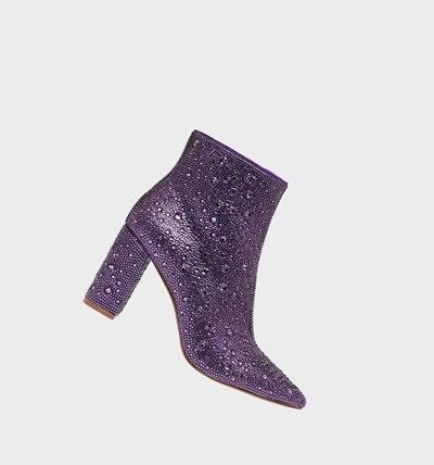 Purple Women's Betsey Johnson Cady Boots & Booties | SVJZYTF-36