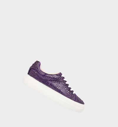 Purple Women's Betsey Johnson Sidny Sneakers | SKJMZQL-30