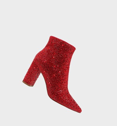 Red Women's Betsey Johnson Cady Boots & Booties | GQCZWHJ-73