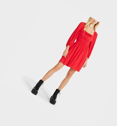 Red Women's Betsey Johnson Show It Off Dress | NGVEDYQ-20