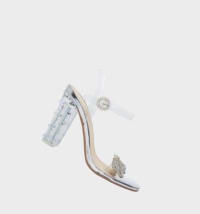 Silver Women's Betsey Johnson Sb-barie Heels | ZHYDMTR-54