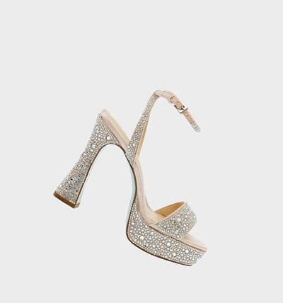 Silver Women's Betsey Johnson Sb-beth Heels | IKRDTCJ-81