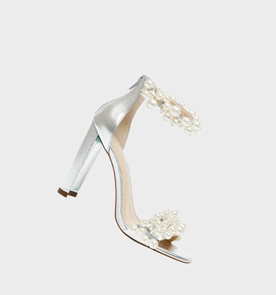 Silver Women's Betsey Johnson Sb-fay Heels | ISMPRBK-53