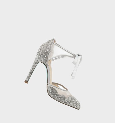 Silver Women's Betsey Johnson Sb-iris Heels | NHVMTWE-04