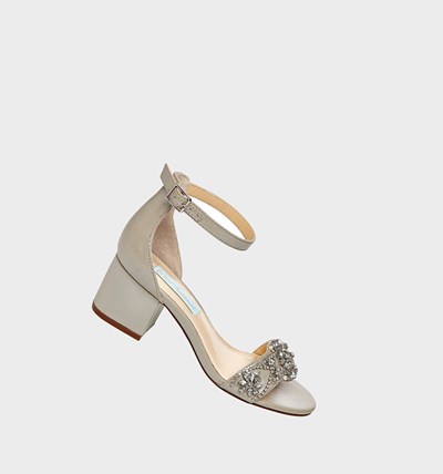 Silver Women's Betsey Johnson Sb-mel Heels | PHFLJQB-78