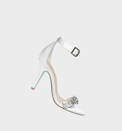 White Women's Betsey Johnson Sb-erin Heels | MHEDYWZ-91