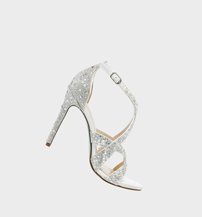 White Women's Betsey Johnson Sb-miles Heels | KNEGBJV-57