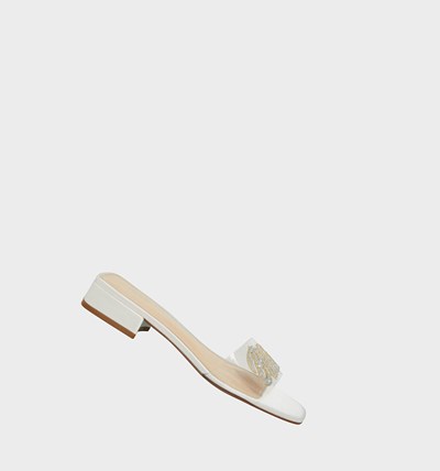 White Women's Betsey Johnson Sb-thyme Heels | QIPLNUC-81