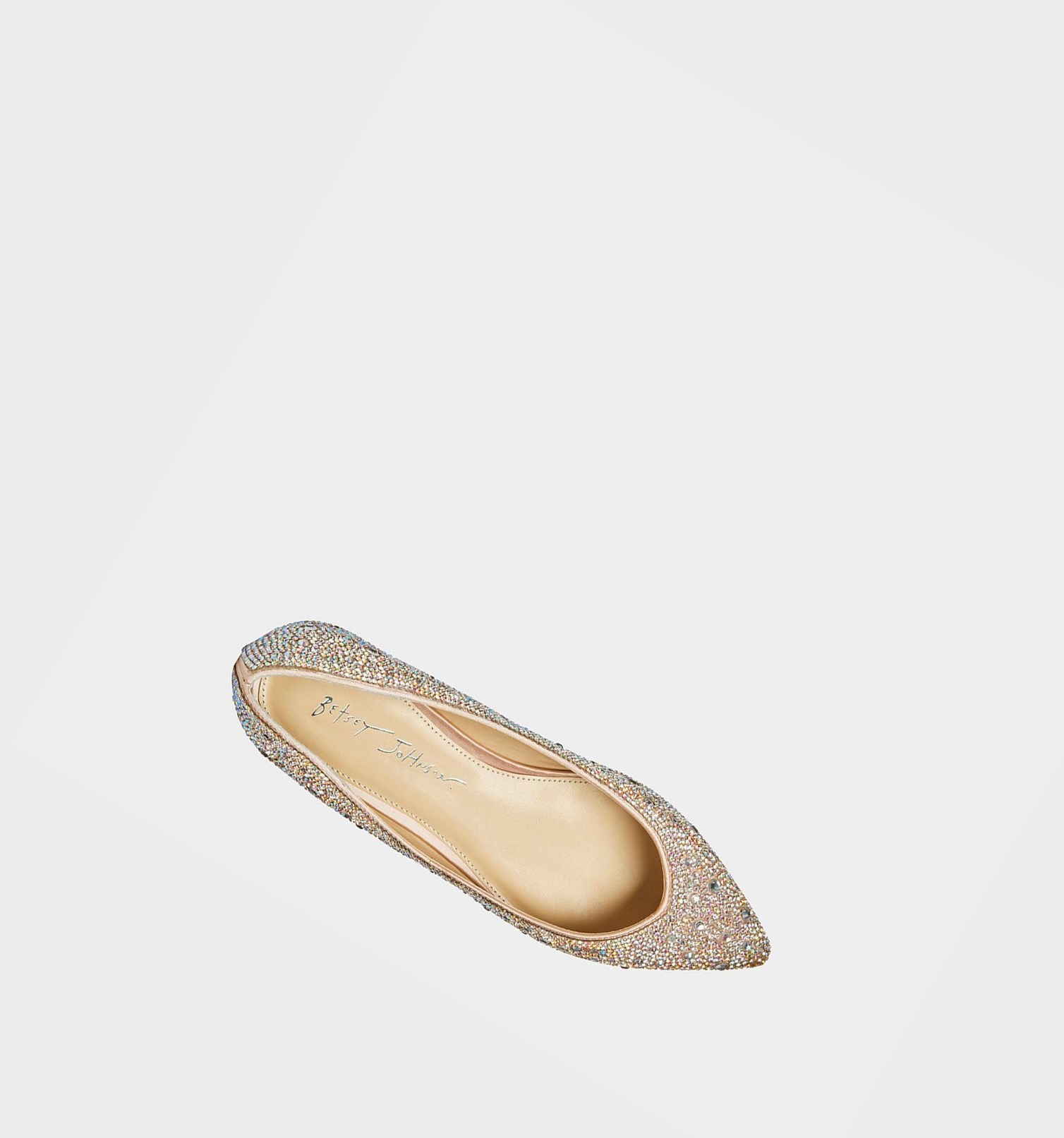 Beige Women's Betsey Johnson Sb-jude Flats | HMRNYFE-58