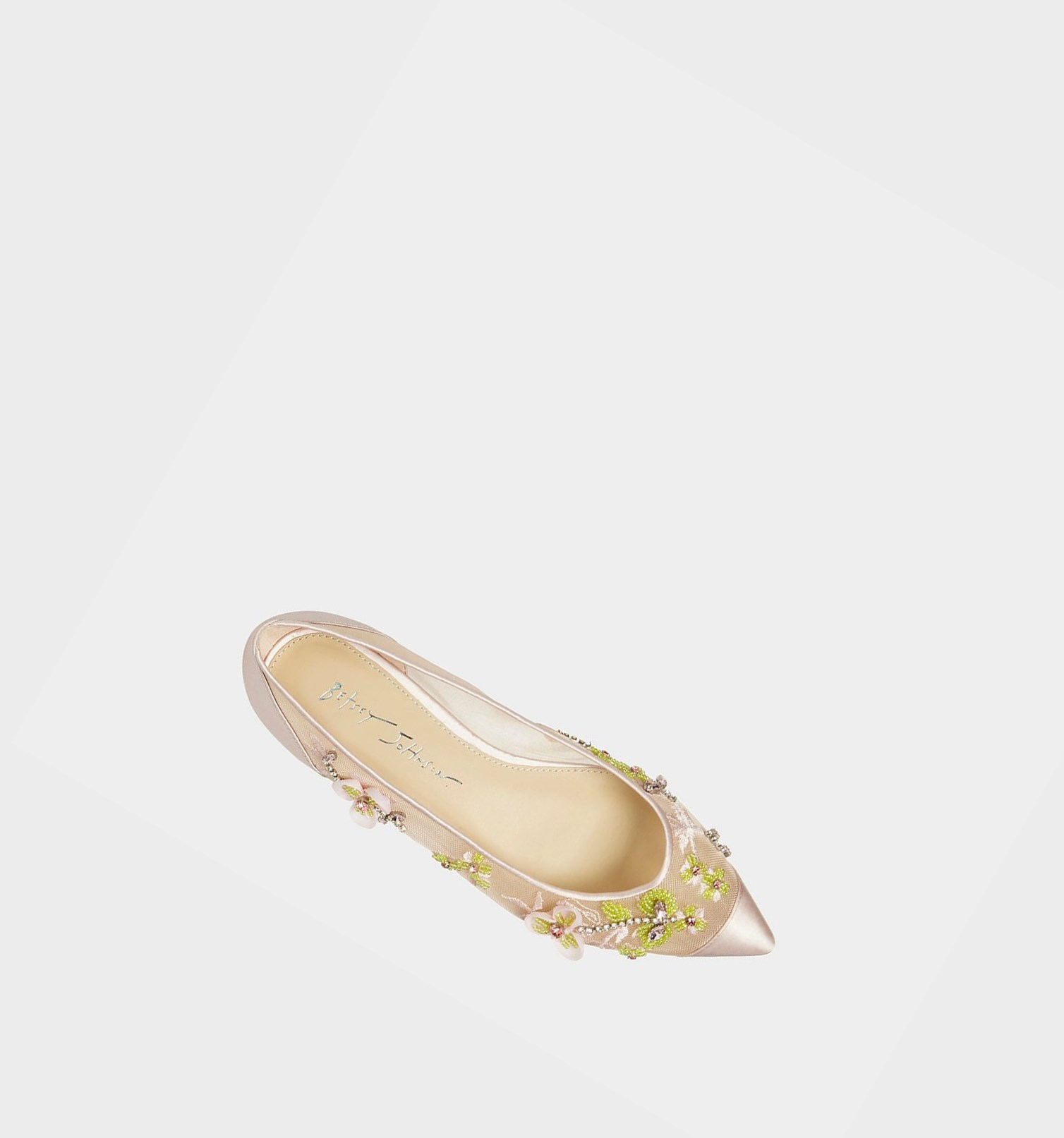 Beige Women's Betsey Johnson Sb-willo Flats | LCEDZFT-89