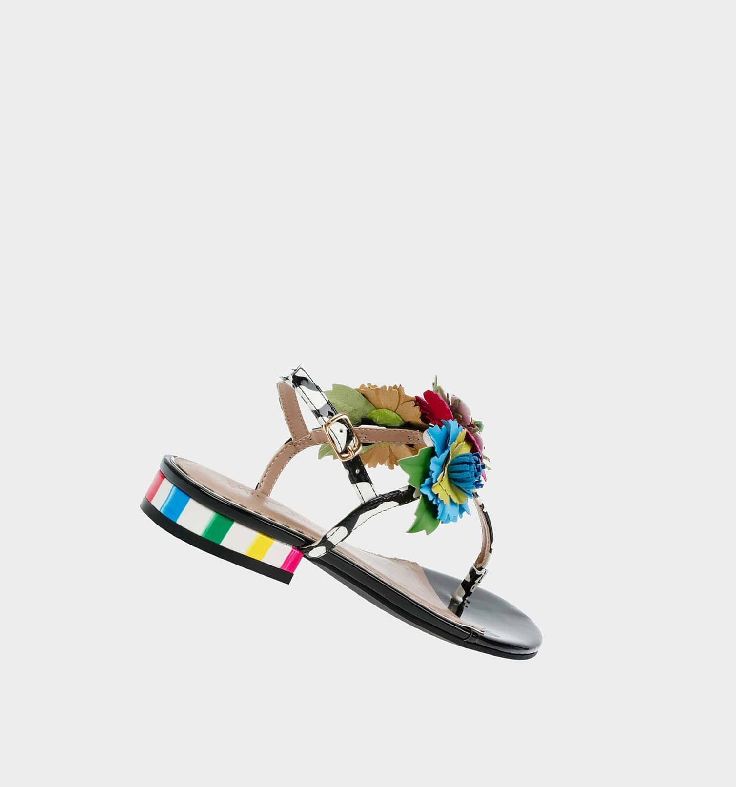 Black Women's Betsey Johnson Angie Sandals | IXNMCUW-12