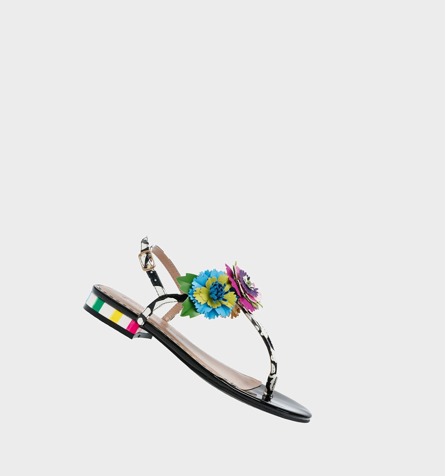 Black Women\'s Betsey Johnson Angie Sandals | IXNMCUW-12