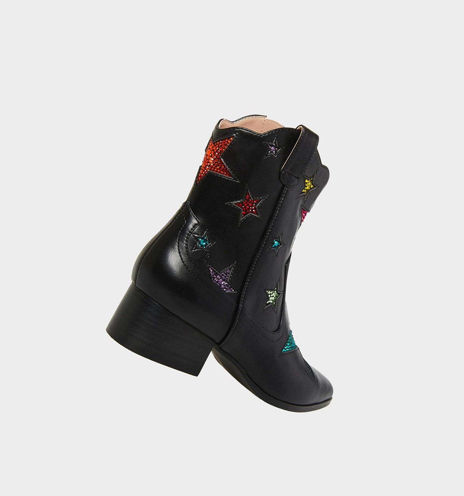 Black Women's Betsey Johnson Edison Cowboy Boots | OLEDNFH-59