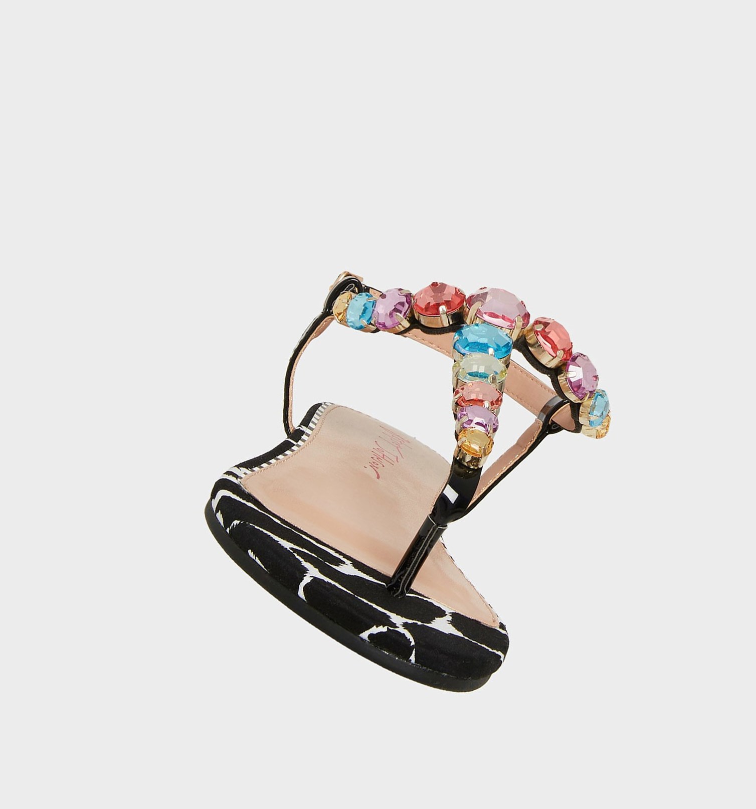 Black Women's Betsey Johnson Jamari Sandals | YGMZDWJ-43