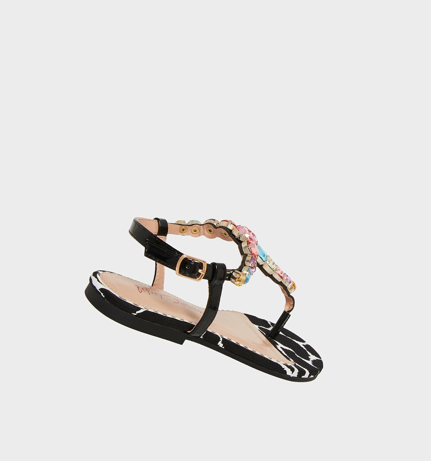 Black Women's Betsey Johnson Jamari Sandals | YGMZDWJ-43