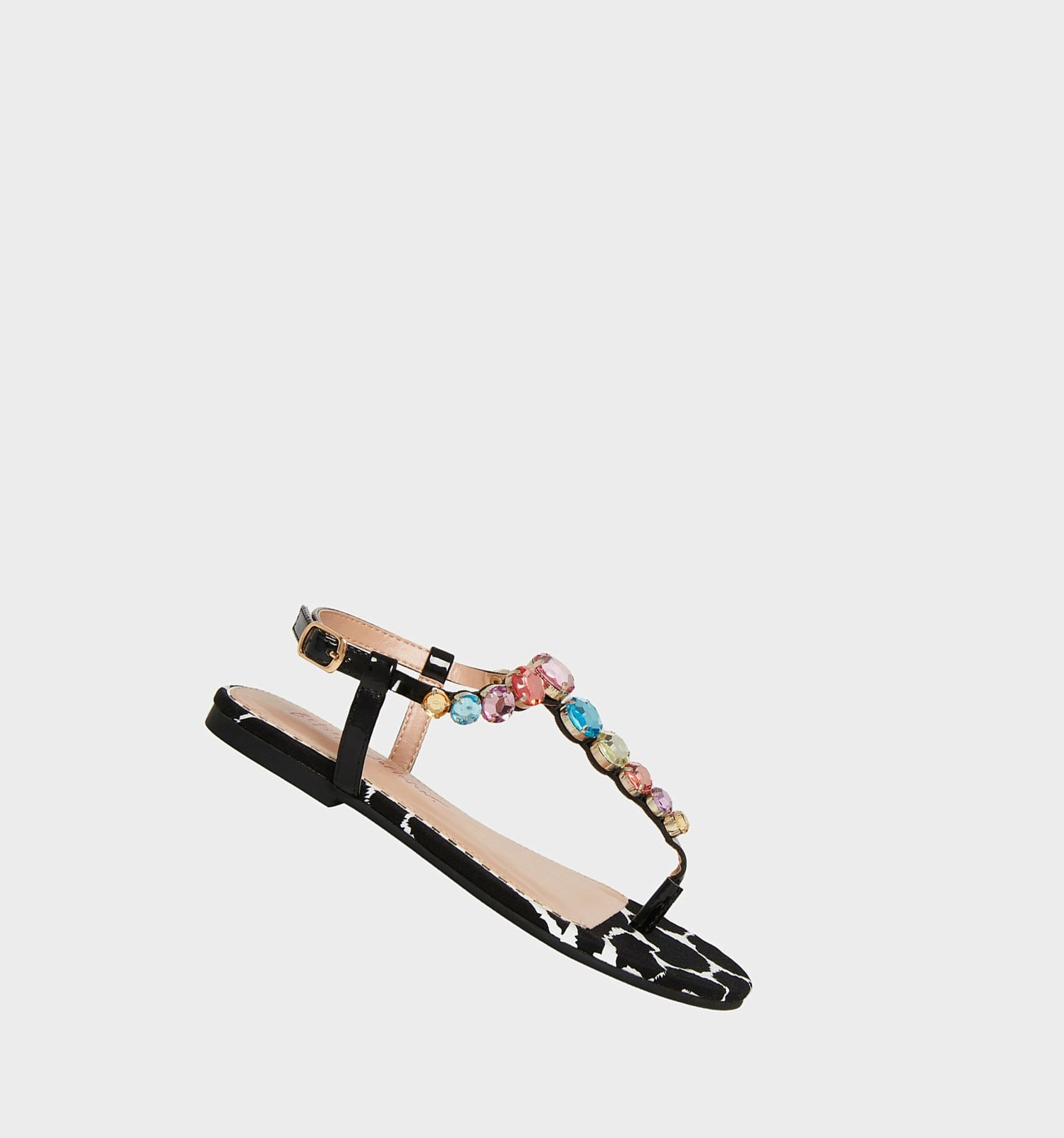 Black Women\'s Betsey Johnson Jamari Sandals | YGMZDWJ-43