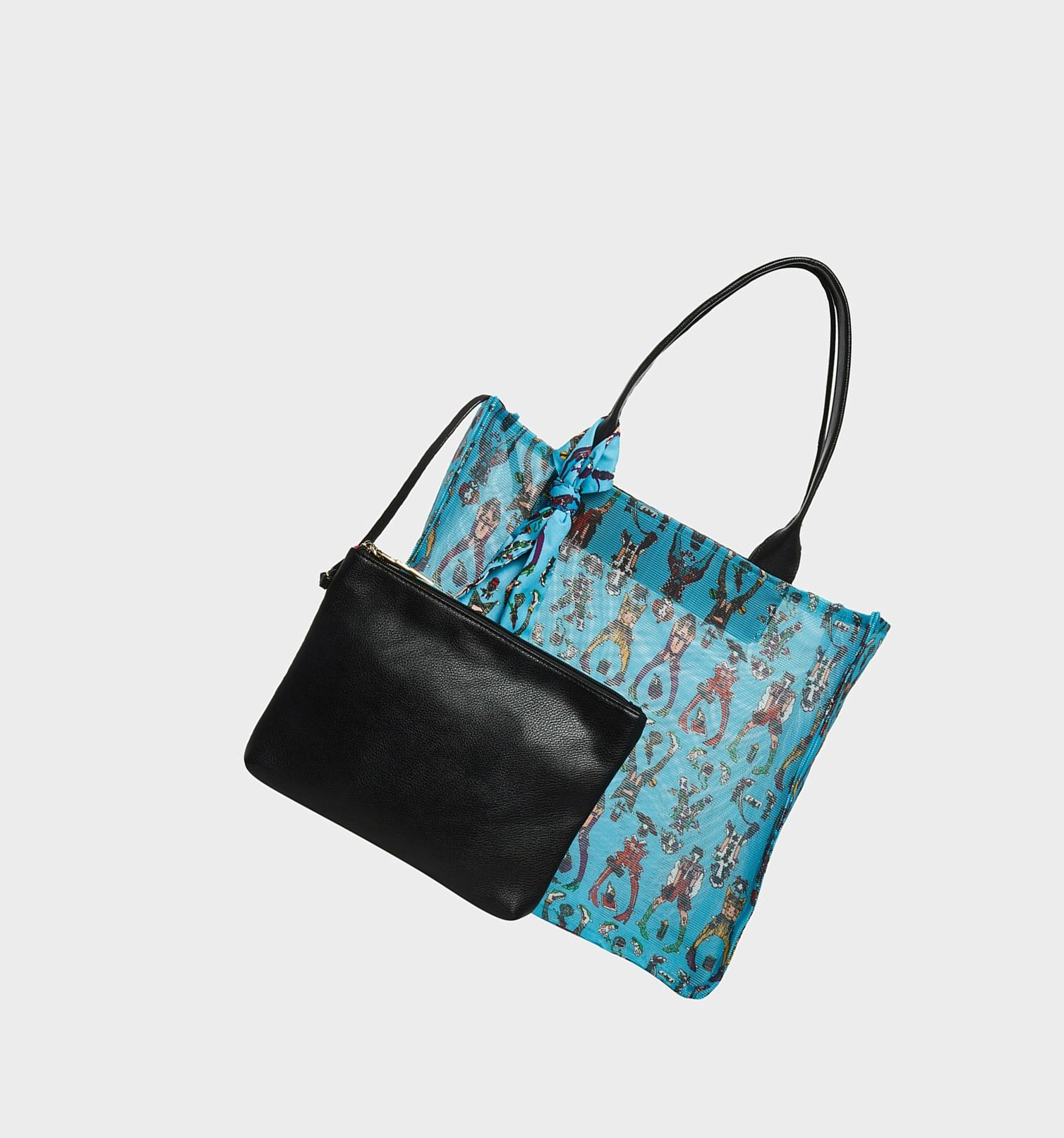 Blue Women's Betsey Johnson Just Meshing Around Handbags | SJVHBIO-08