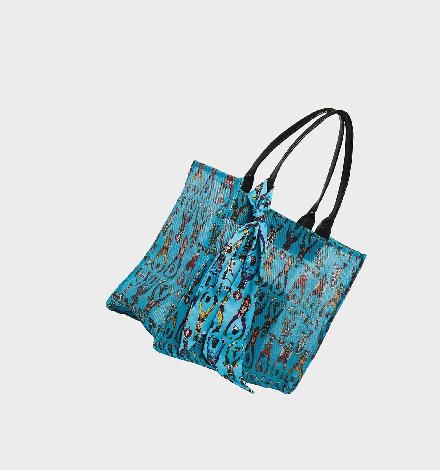 Blue Women's Betsey Johnson Just Meshing Around Handbags | SJVHBIO-08