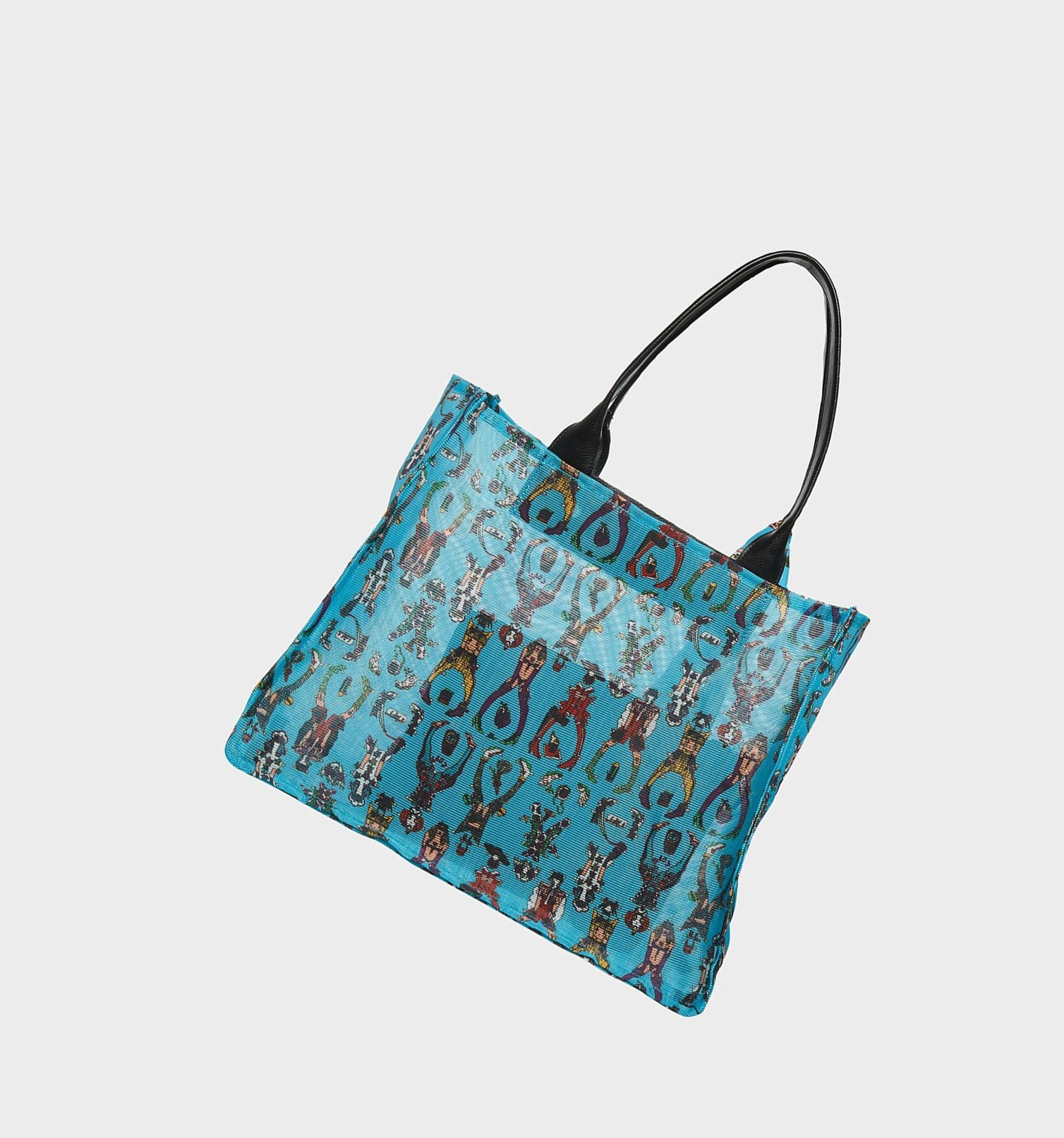 Blue Women's Betsey Johnson Just Meshing Around Handbags | SJVHBIO-08