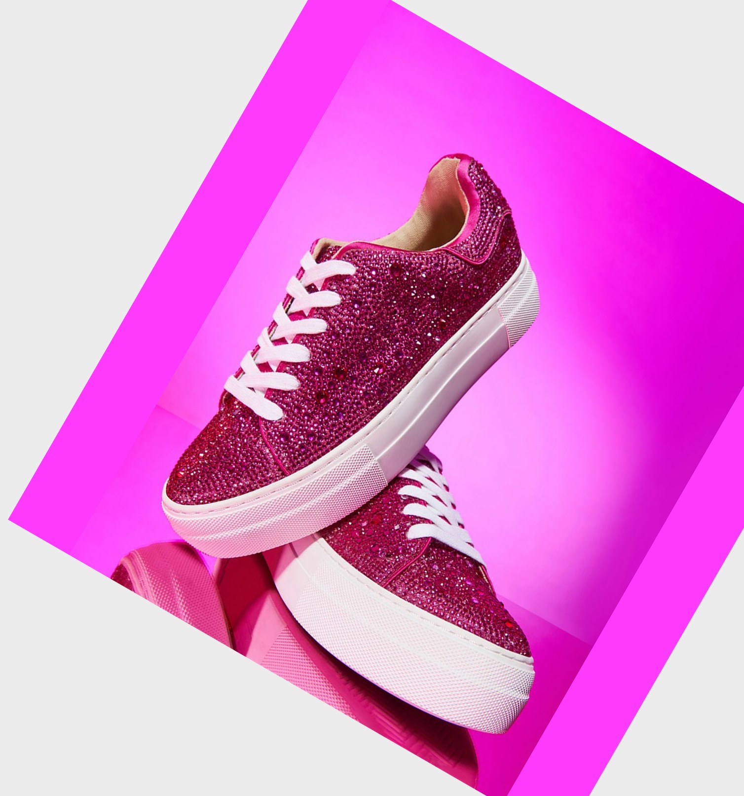 Fuchsia Women's Betsey Johnson Sidny Sneakers | RHJWILU-75