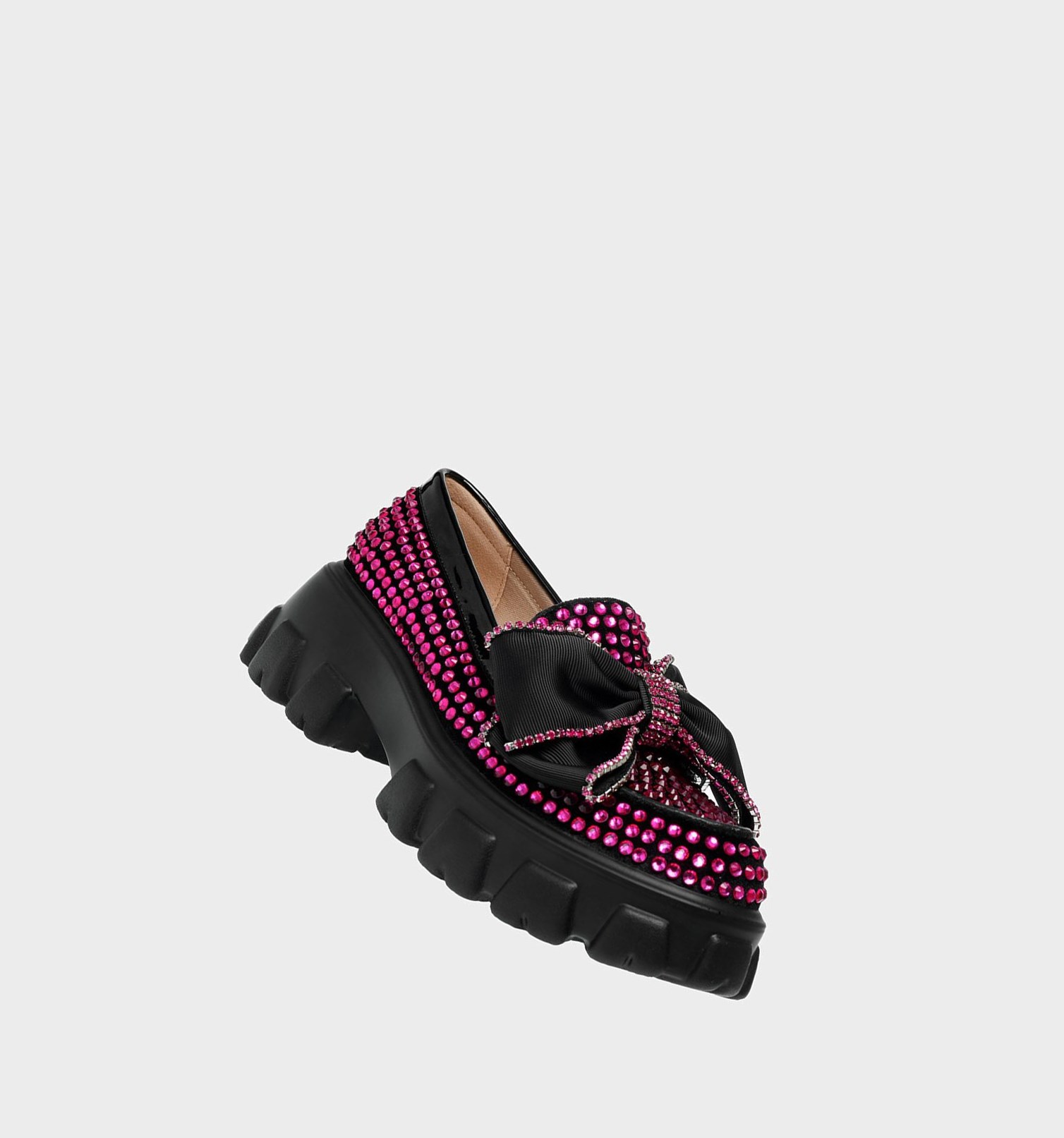 Fuchsia Women's Betsey Johnson Vincent Loafers | MVPJOBD-28