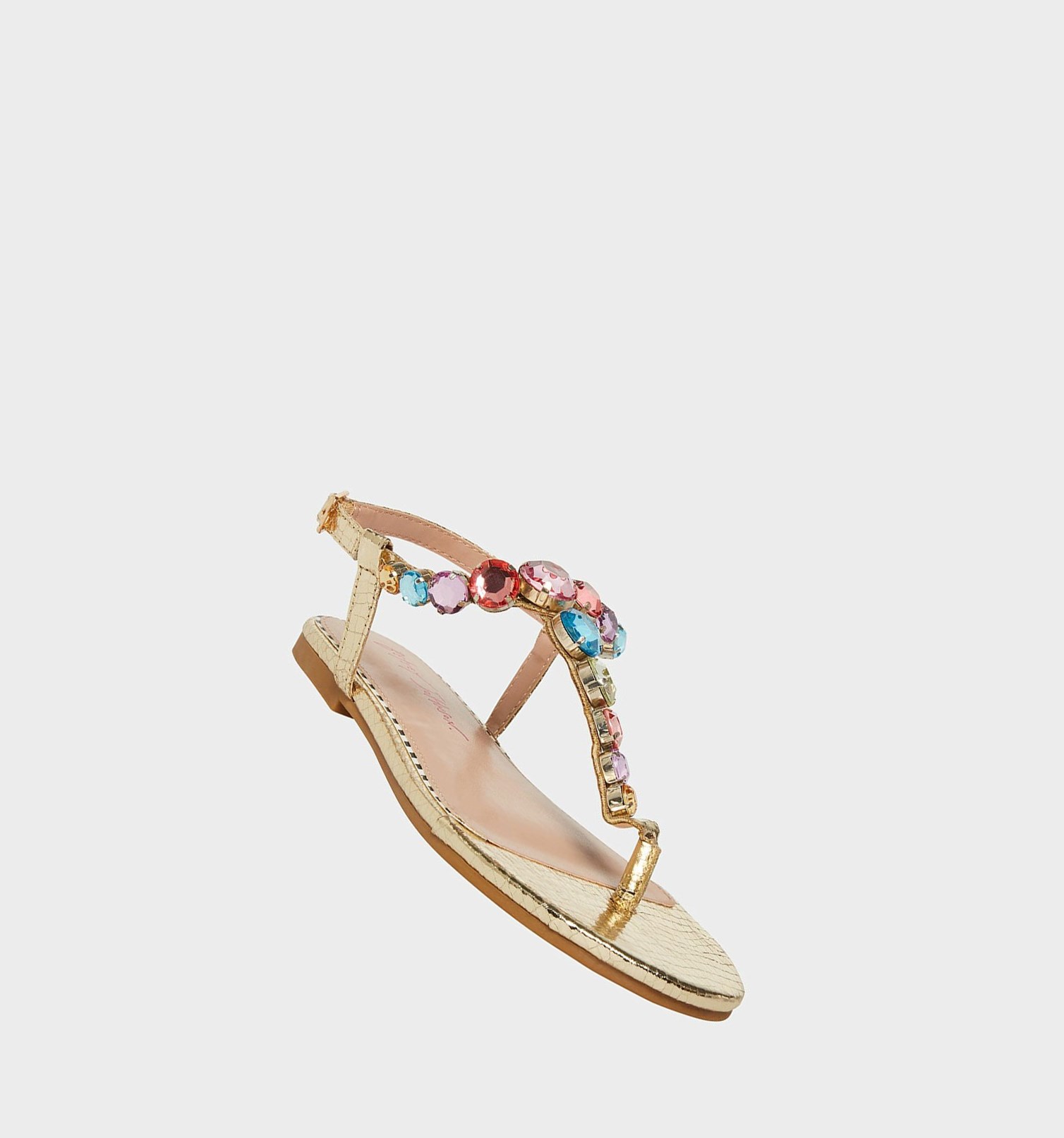 Gold Women's Betsey Johnson Jamari Sandals | BANXSHI-64