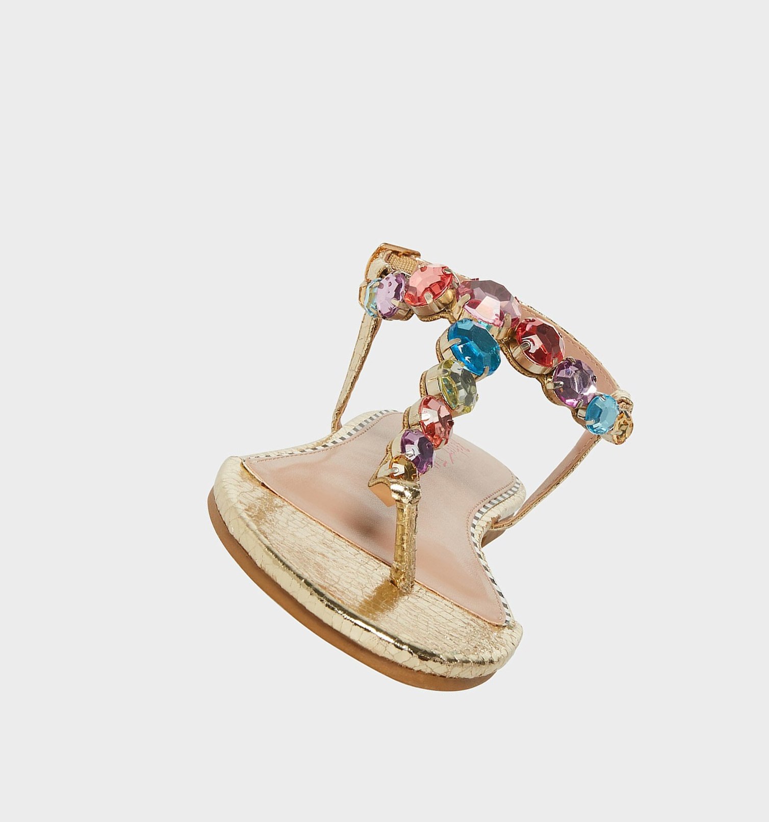 Gold Women's Betsey Johnson Jamari Sandals | BANXSHI-64