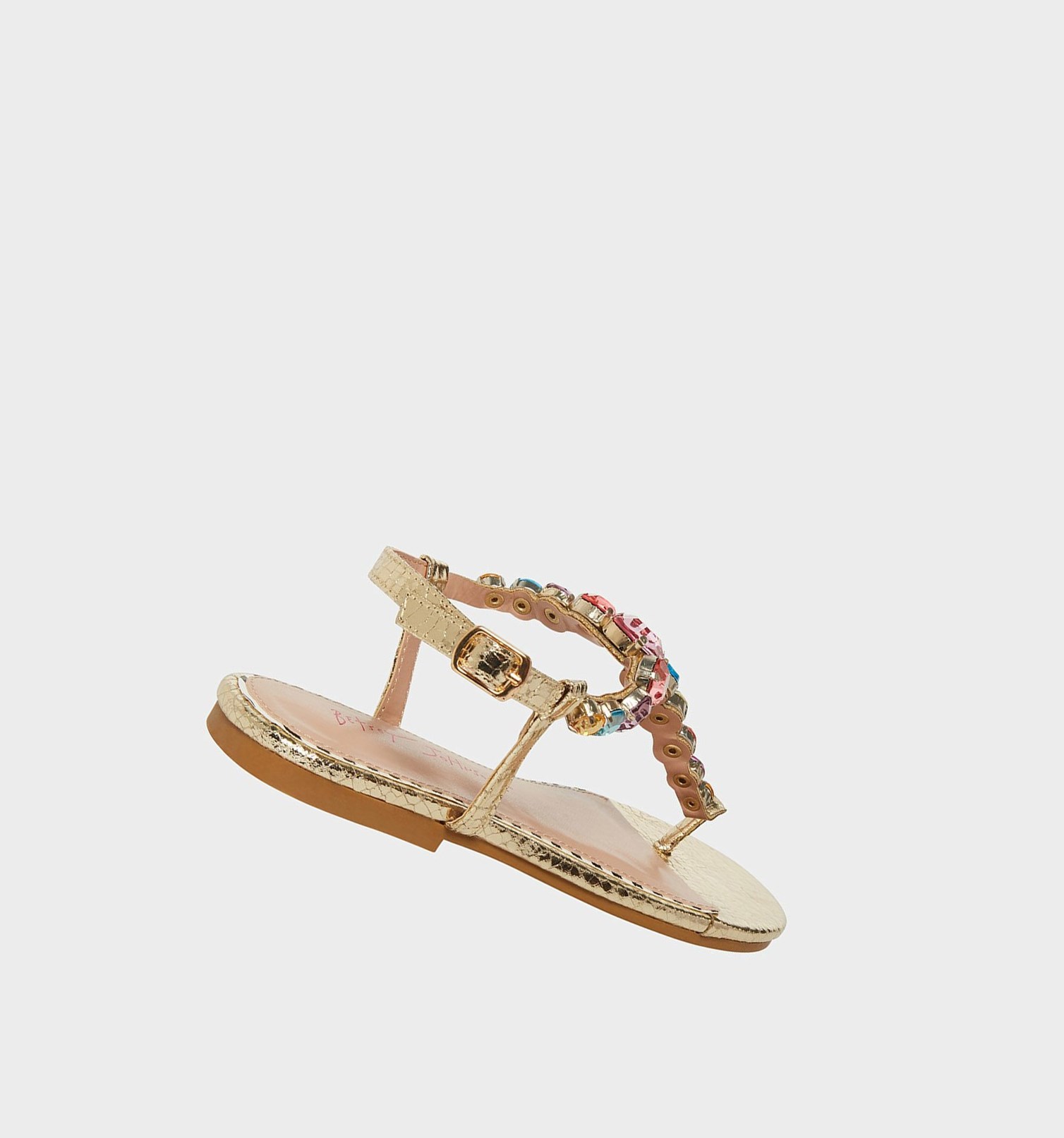 Gold Women's Betsey Johnson Jamari Sandals | BANXSHI-64