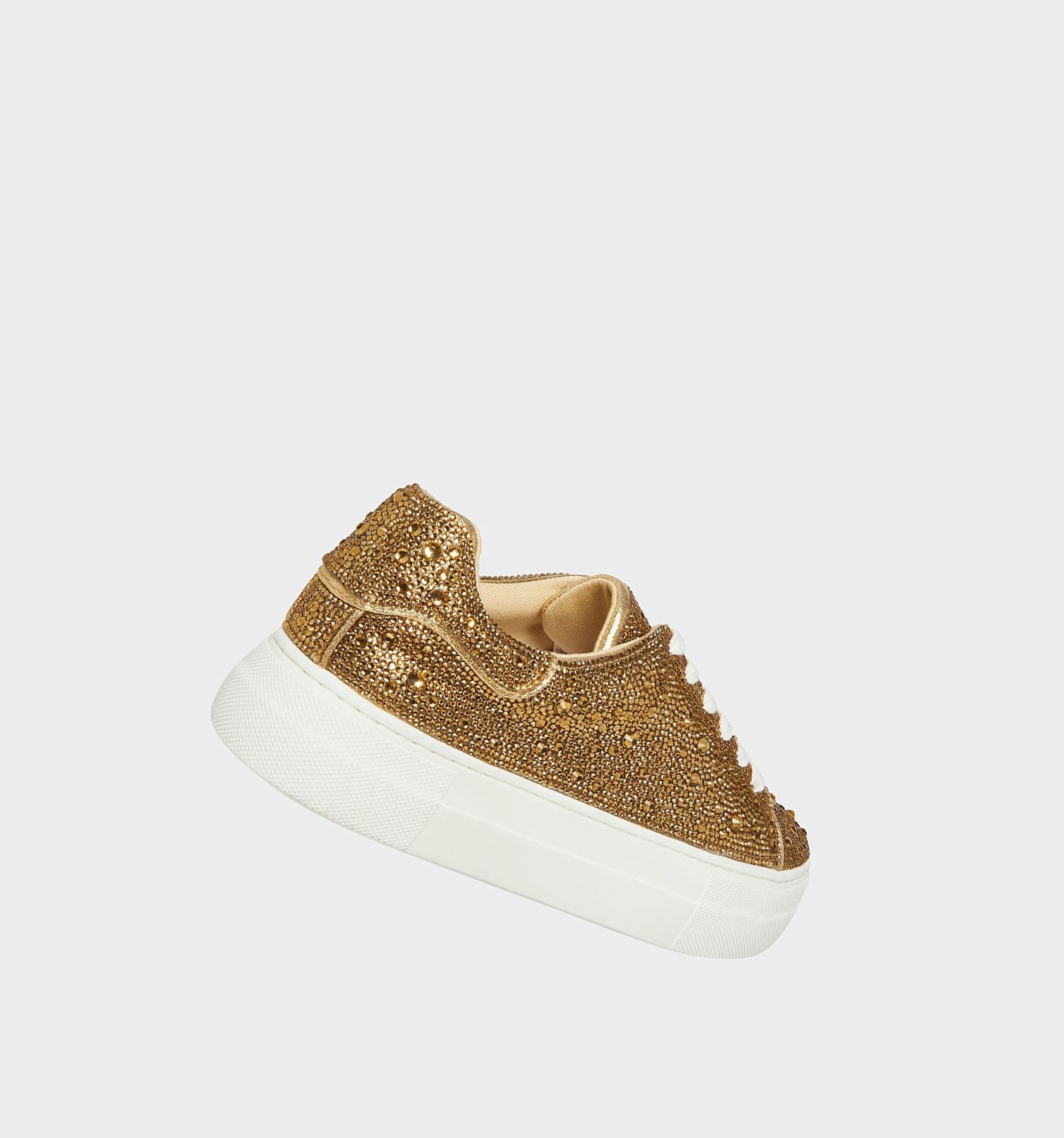 Gold Women's Betsey Johnson Sidny Sneakers | UJKDVSM-32