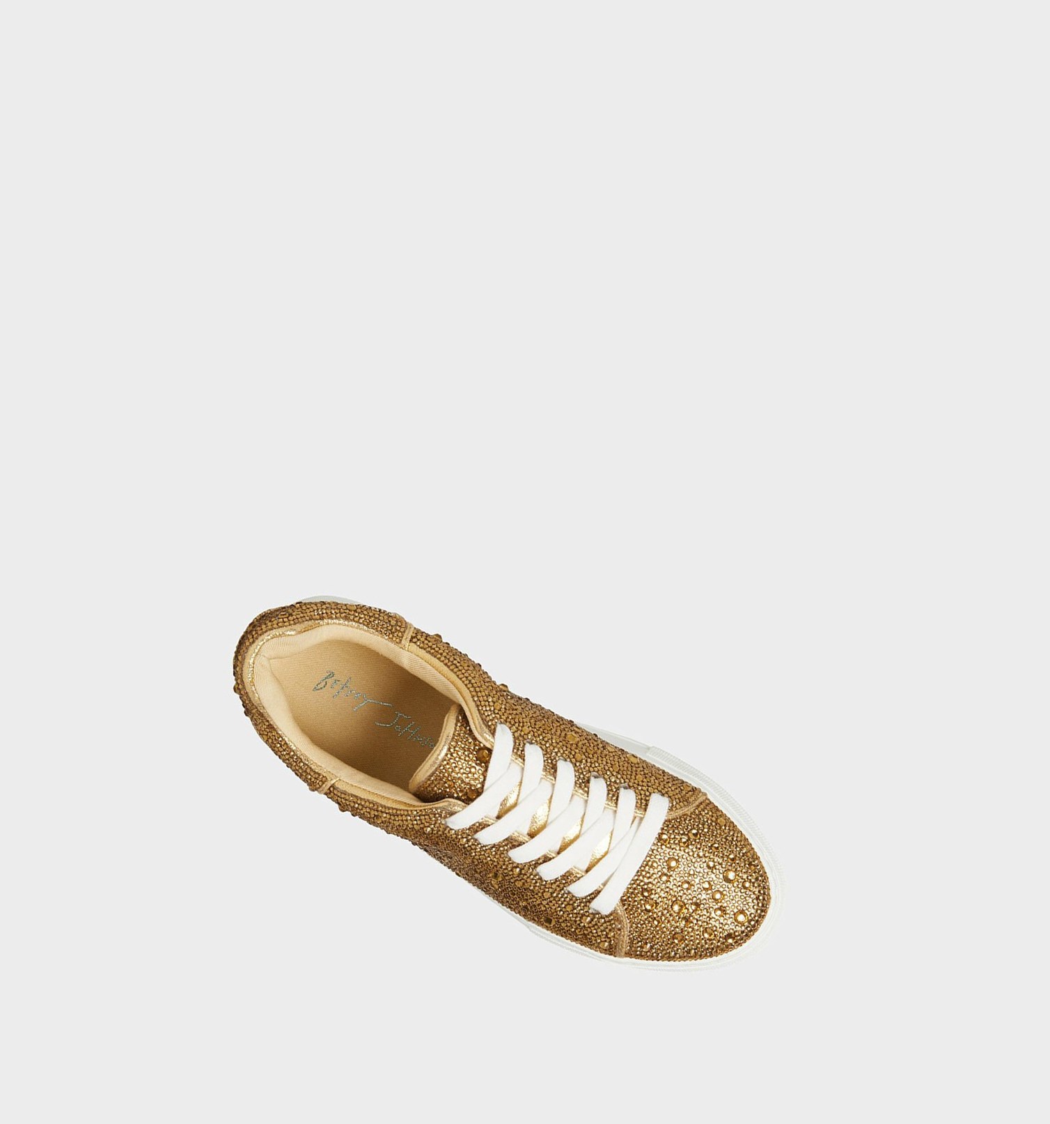 Gold Women's Betsey Johnson Sidny Sneakers | UJKDVSM-32