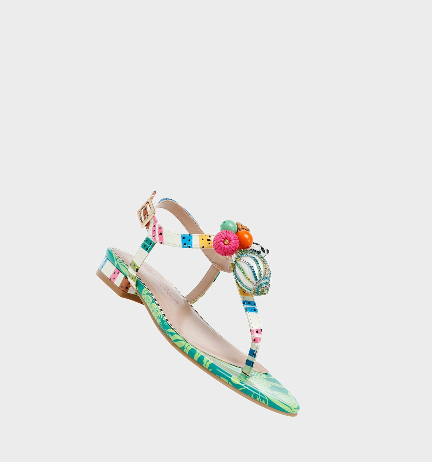 Green Women's Betsey Johnson Aleena Sandals | NQJKAHL-40