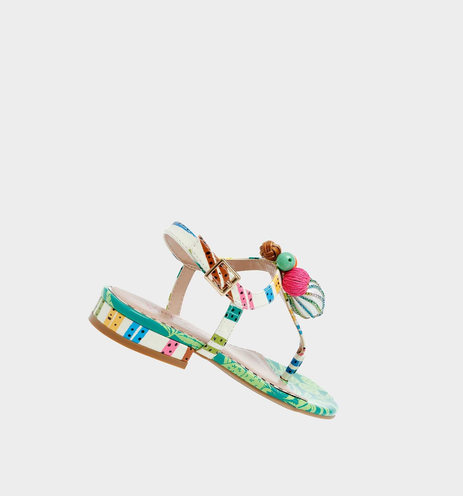 Green Women's Betsey Johnson Aleena Sandals | NQJKAHL-40