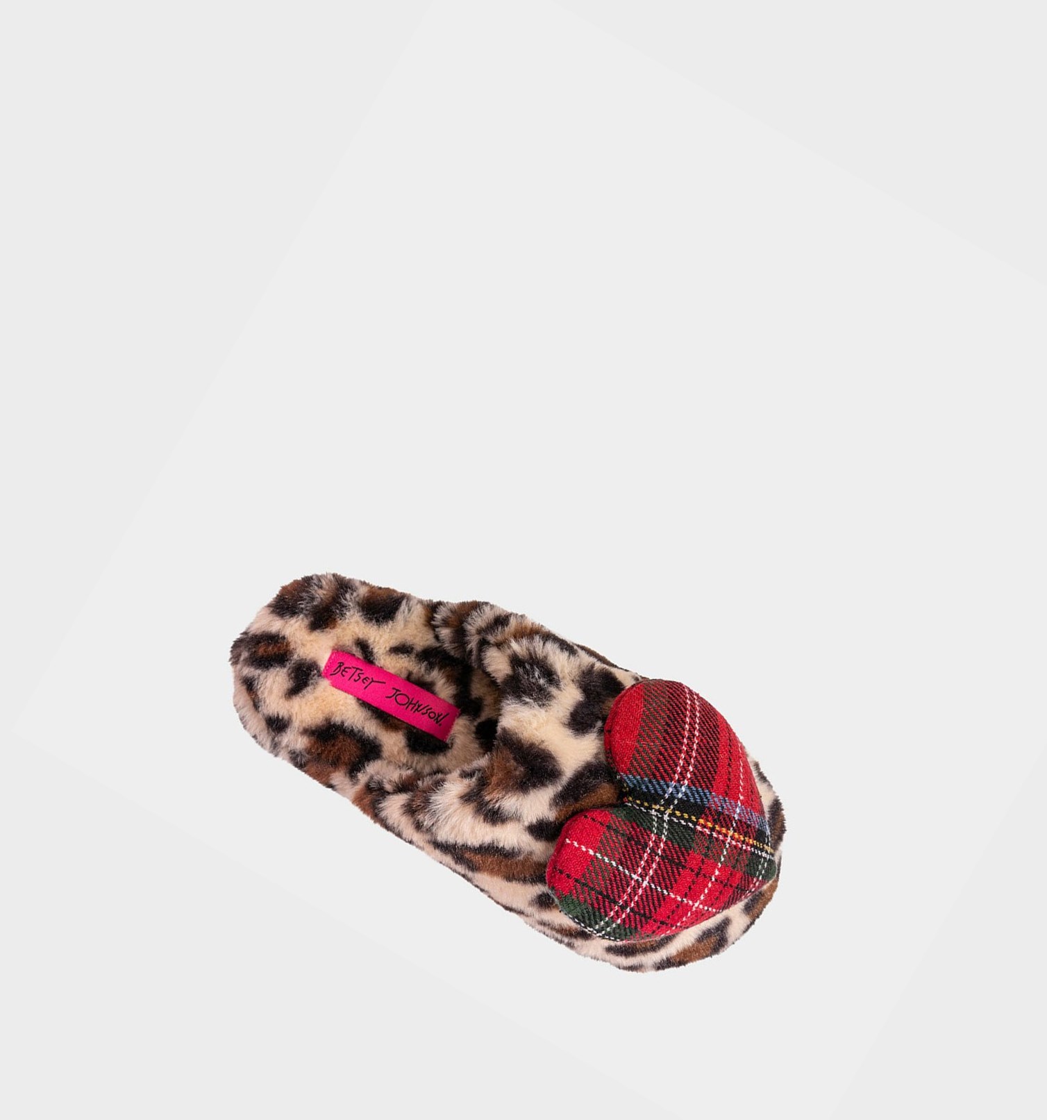 Leopard Women's Betsey Johnson Cozy Heart Slippers | GUXIDRE-14