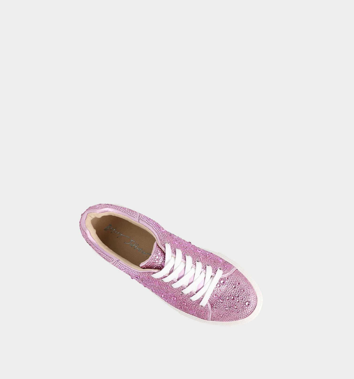 Light Pink Women's Betsey Johnson Sidny Sneakers | XQSWOBL-87