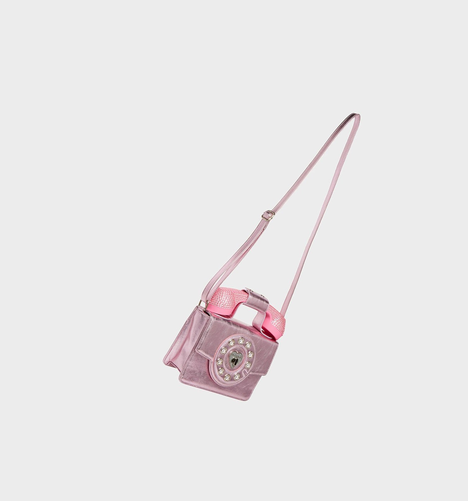 Pink Women's Betsey Johnson Kitsch Give Me A Ring Crossbody Bags | CKBFZIN-15