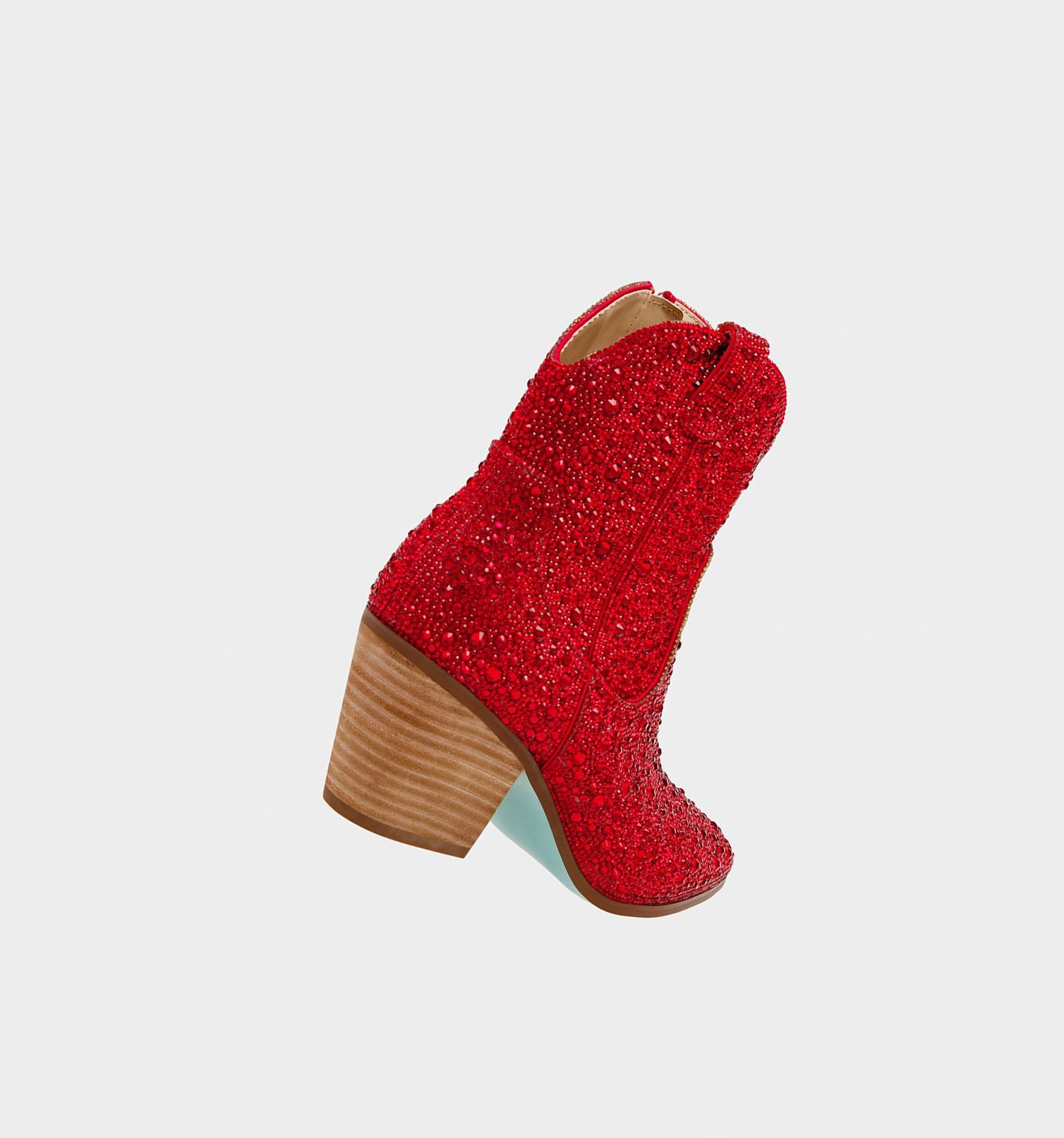 Red Women's Betsey Johnson Sb-diva Boots & Booties | GXRCHAN-14