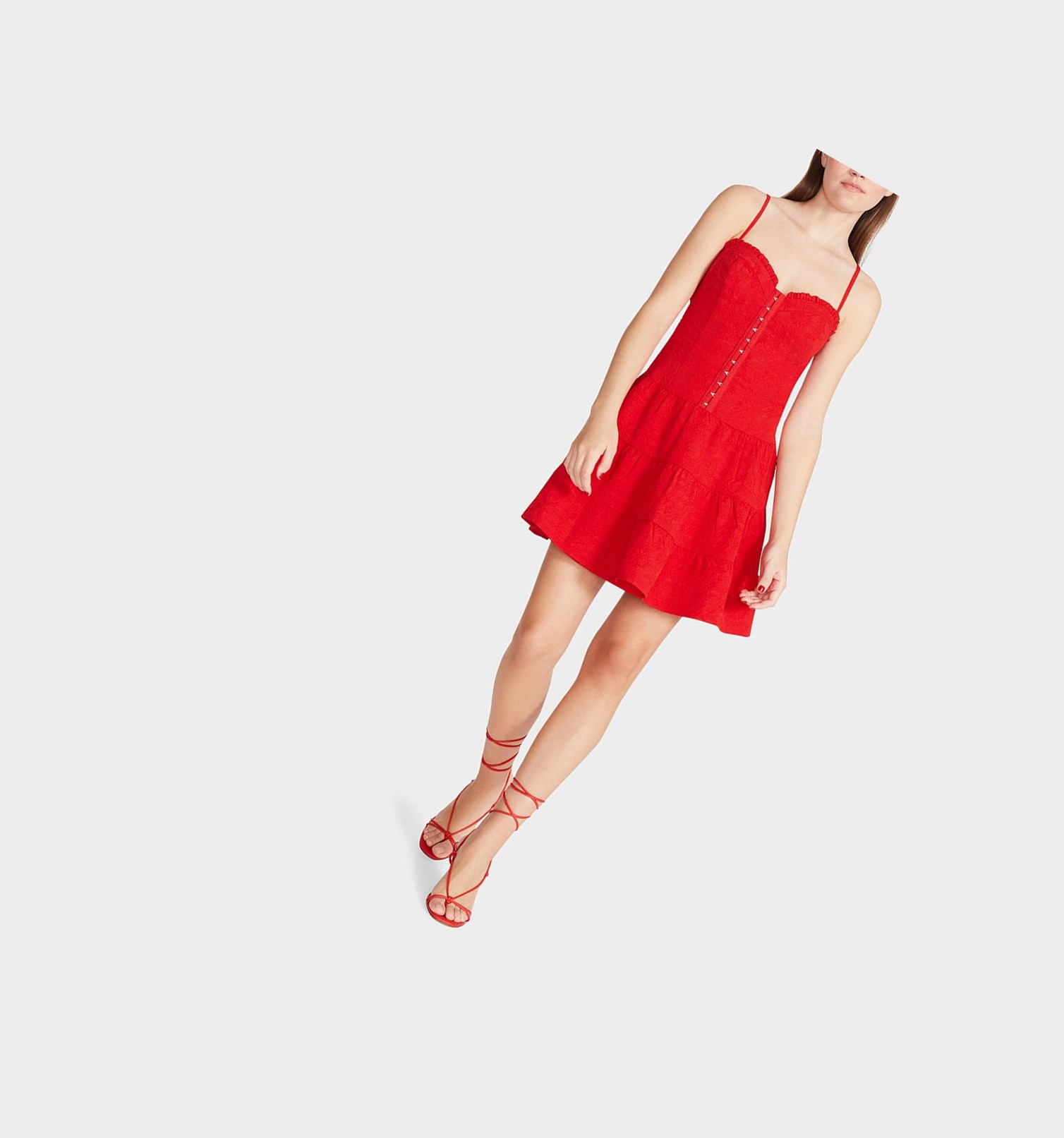 Red Women's Betsey Johnson Seeing Mini Dress | NUQXGDB-73