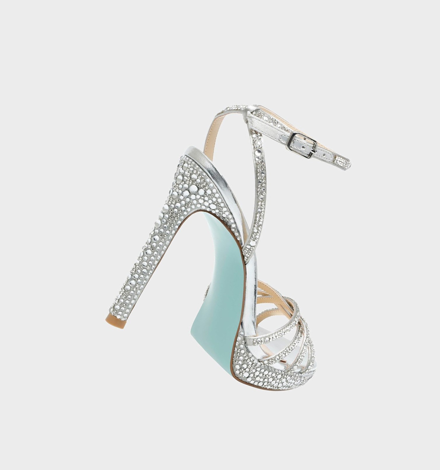 Silver Women's Betsey Johnson Sb-adde Heels | TQYMANL-51